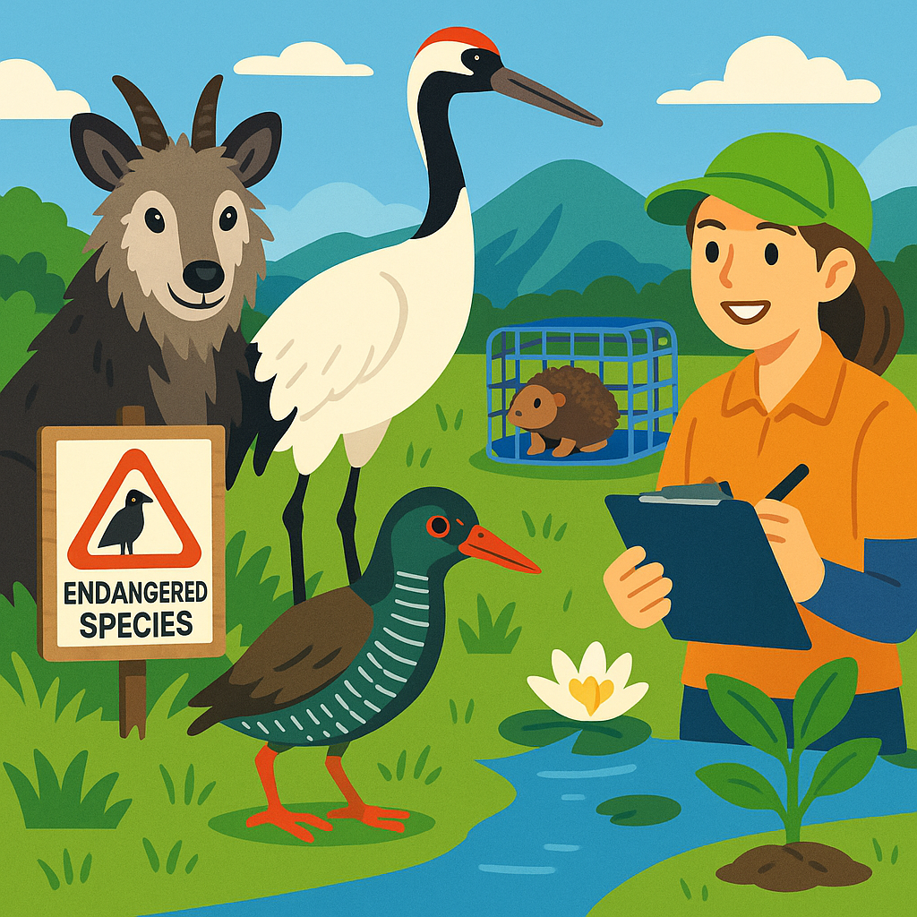 日本の絶滅危惧種とその保護活動について